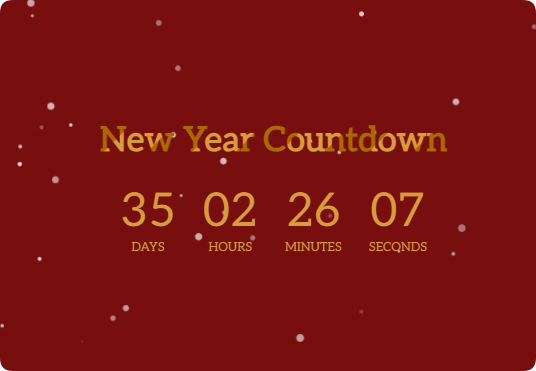 2025元旦倒计时雪花背景特效源码-颜夕资源网-第13张图片