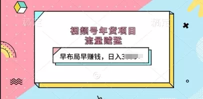 视频号年货项目，流量DD，早布局早挣钱，日入上k-颜夕资源网-第14张图片