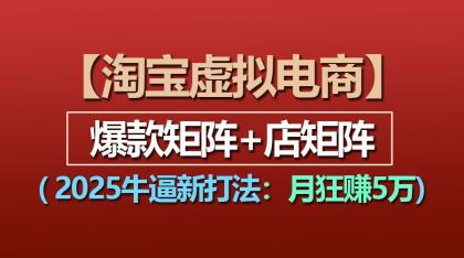 【淘宝虚拟项目】2025牛逼新打法：爆款矩阵+店矩阵，月狂赚5万-颜夕资源网-第14张图片