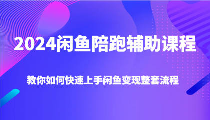 2024闲鱼陪跑辅助课程，教你如何快速上手闲鱼变现整套流程-颜夕资源网-第14张图片