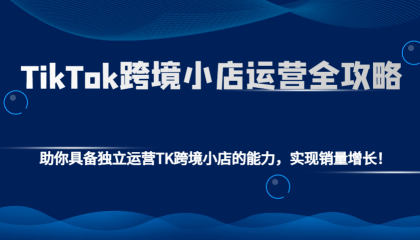 TikTok跨境小店运营全攻略：助你具备独立运营TK跨境小店的能力，实现销量增长！-颜夕资源网-第14张图片