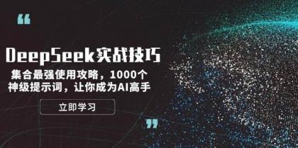 DeepSeek实战技巧：集合最强使用攻略，1000个神级提示词，让你成为AI高手-颜夕资源网-第14张图片