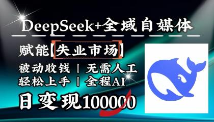 降维打击，DeepSeek+失业市场，全自动操作，结合人人刚需，单月利润轻松破100000＋-颜夕资源网-第14张图片
