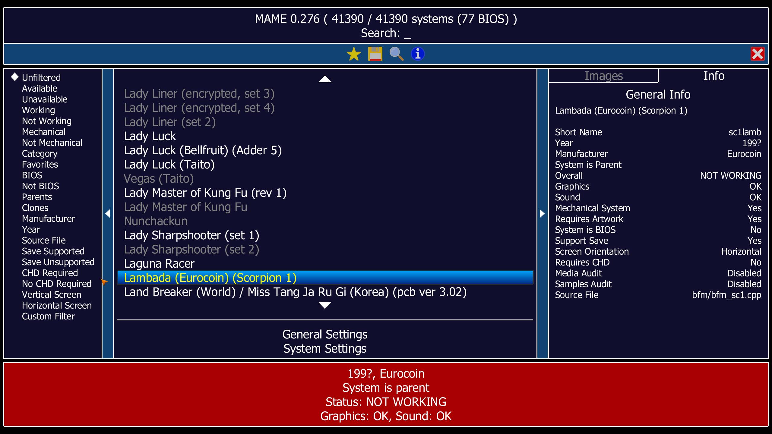 MAME 街机游戏模拟器 v0.276 中文绿色版-颜夕资源网-第14张图片