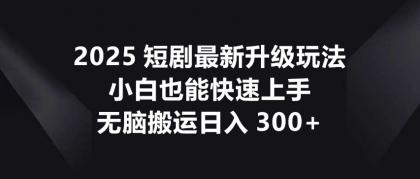 2025短剧最新升级玩法，小白也能快速上手，无脑搬运日入300+-颜夕资源网-第14张图片