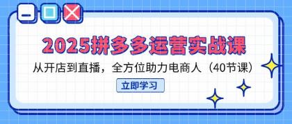 2025拼多多运营实战课，从开店到直播，全方位助力电商人（40节课）-颜夕资源网-第14张图片