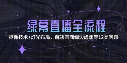 绿幕直播全流程：抠像技术+灯光布局，解决画面绿边虚焦等12类问题-颜夕资源网-第14张图片