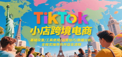 TikTok小店跨境电商，基础设置/工具使用/运营技巧/数据分析，全程实操导向开店全流程-颜夕资源网-第14张图片