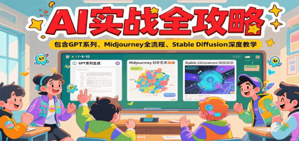 AI实战全攻略，包含GPT系列、Midjourney全流程、Stable Diffusion深度教学-颜夕资源网-第14张图片