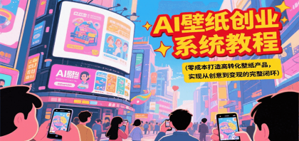 AI壁纸创业系统教程，零成本打造高转化壁纸产品，实现从创意到变现的完整闭环-颜夕资源网-第14张图片