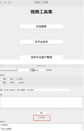 一键搬运支持多平台同步发布（TikTok、抖音、快手、油管、小红书、B站等-颜夕资源网-第14张图片