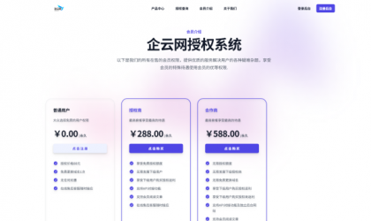 企云网多应用授权系统V2.0源码无加密-颜夕资源网-第16张图片