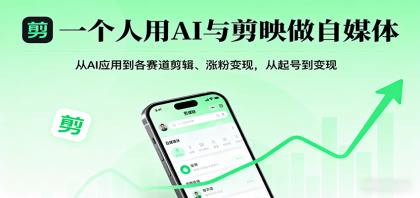 一个人用AI与剪映做自媒体，从AI应用到各赛道剪辑、涨粉变现，从起号到变现-颜夕资源网-第14张图片
