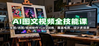 AI图文视频全技能课：生图/改图/视频制作+Lora训练，覆盖电商 、设计多场景-颜夕资源网-第14张图片