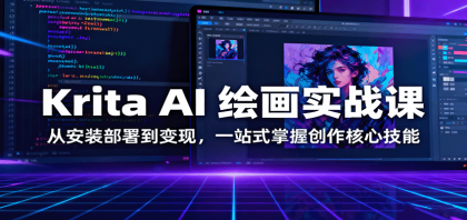 Krita AI 绘画实战课：从安装部署到变现，一站式掌握创作核心技能-颜夕资源网-第14张图片
