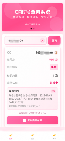 CF封号查询助手V1.0-颜夕资源网-第14张图片