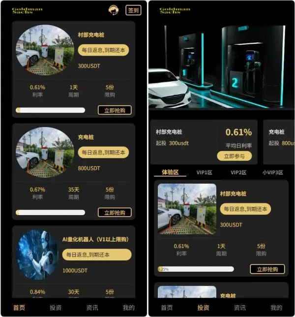 Fidelity充电桩投资理财系统源码-前端uniapp纯源码+后端PHP-颜夕资源网-第18张图片