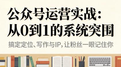 公众号运营实战：从0到1的系统突围-颜夕资源网-第14张图片
