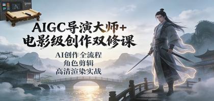 AIGC导演大师+电影级创作双修课：AI创作全流程、角色剪辑、高清渲染实战-颜夕资源网-第14张图片