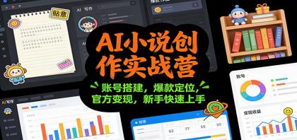 AI小说创作实战营：账号搭建，爆款定位，官方变现，新手快速上手-颜夕资源网-第14张图片
