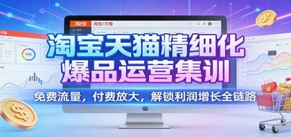 淘宝天猫精细化爆品运营集训：免费流量，付费放大，解锁利润增长全链路-颜夕资源网-第14张图片