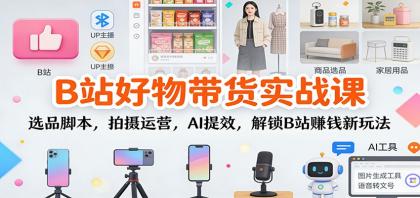 B站好物带货实战课：选品脚本，拍摄运营，AI提效，解锁B站赚钱新玩法-颜夕资源网-第14张图片