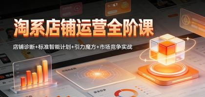 淘系店铺运营全阶课：店铺诊断+标准智能计划+引力魔方+市场竞争实战-颜夕资源网-第14张图片
