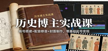 历史博主实战课：账号搭建+配音修音+封面制作，零基础起号变现-颜夕资源网-第14张图片