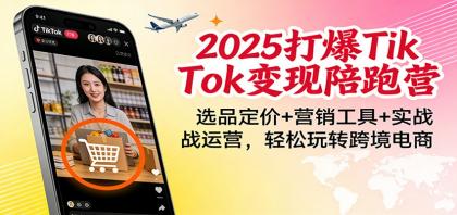 2025打爆TikTok变现陪跑营：选品定价+营销工具+实战运营，轻松玩转跨境电商-颜夕资源网-第14张图片