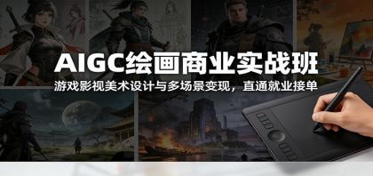 AIGC绘画商业实战班：游戏影视美术设计与多场景变现，直通就业接单-颜夕资源网-第14张图片