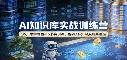 AI知识库实战训练营：36天思维导图+12节变现课，解锁AI+知识变现新路径-颜夕资源网-第14张图片