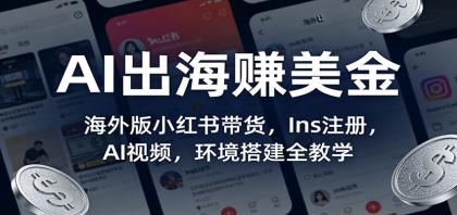 AI出海赚美金：海外版小红书带货，Ins注册，AI视频，环境搭建全教学-颜夕资源网-第14张图片