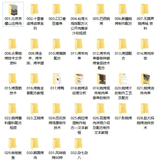 32套各类烧烤炭烤小吃技术合集，打工的牛马们，学门技术备个后路-颜夕资源网-第14张图片