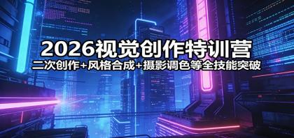 2026视觉创作特训营：二次创作+风格合成+摄影调色等全技能突破-颜夕资源网-第14张图片